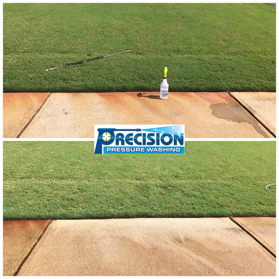 Sidewalk and Driveway Fertilizer Stain Removal in Hiram, GA